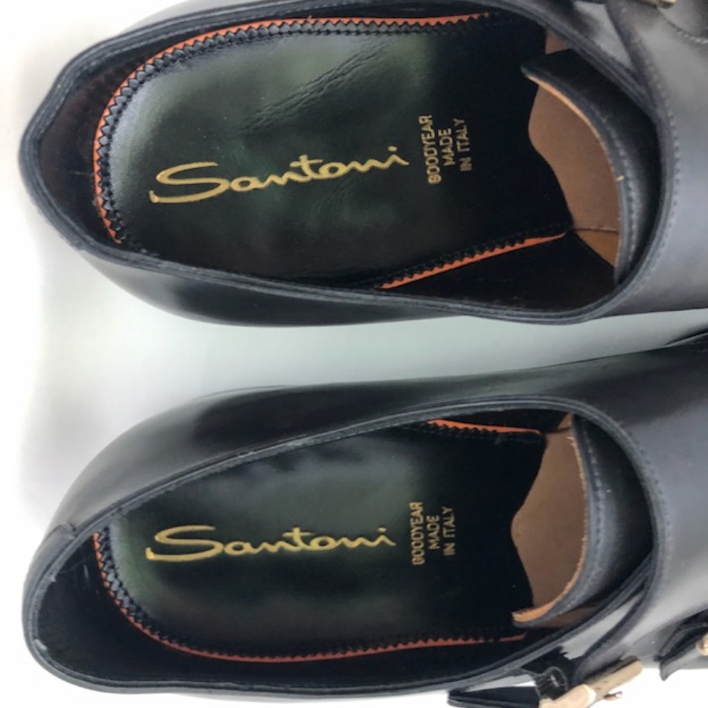 Like New Santoni Charcoal Shoe size 11 - Picture 3 of 5